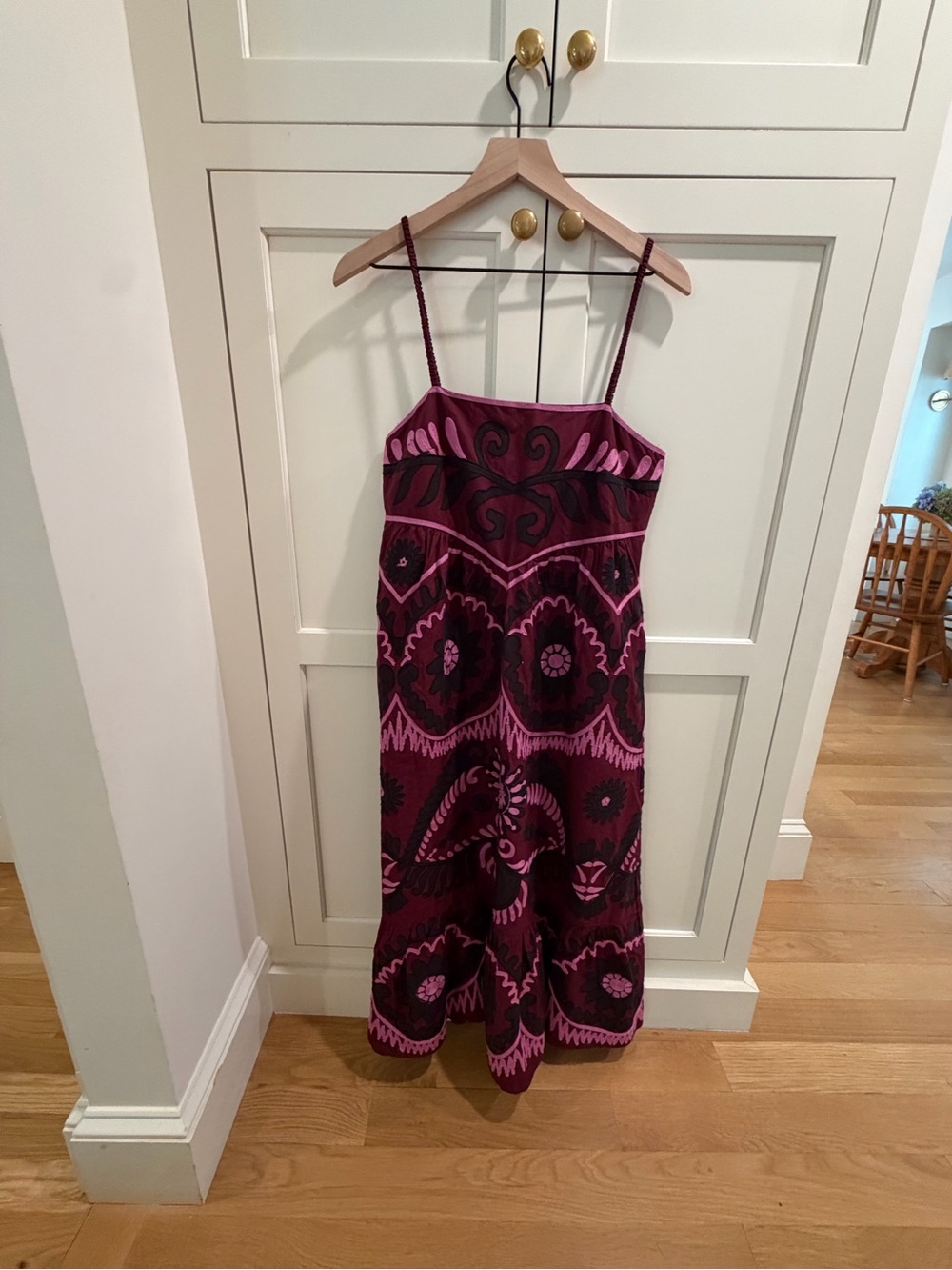 Sea New York Charlough Midi Slip Dress in Magenta - Picture 5 of 7